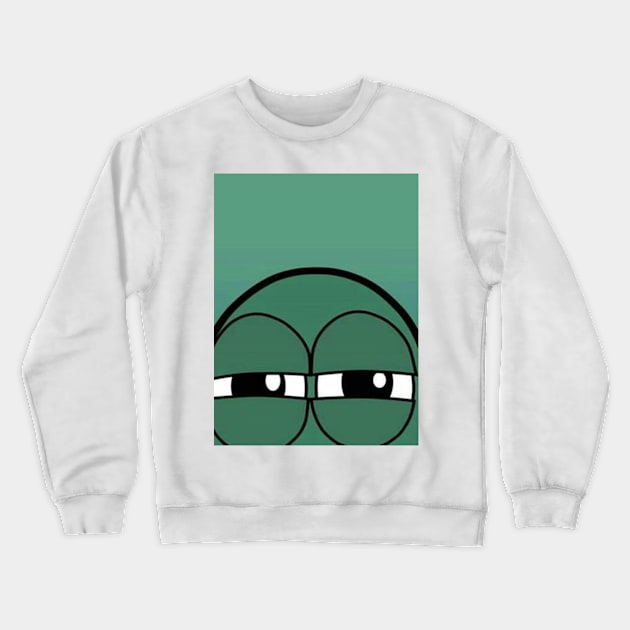 Staring face Crewneck Sweatshirt by Bookshelfsells 